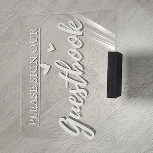 Please sign our guestbook stand